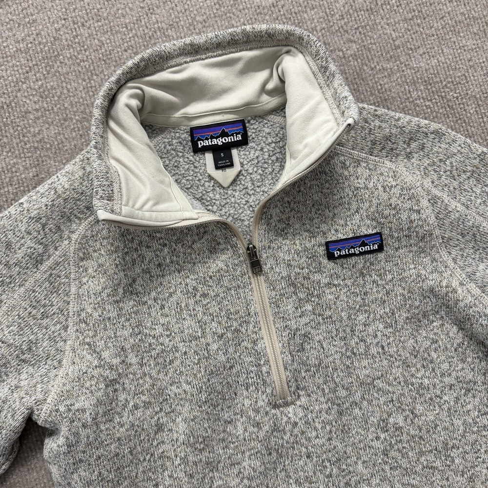 Patagonia Better Sweater 1/4 Zip Gray Pullover Sweater Jacket Women's Small